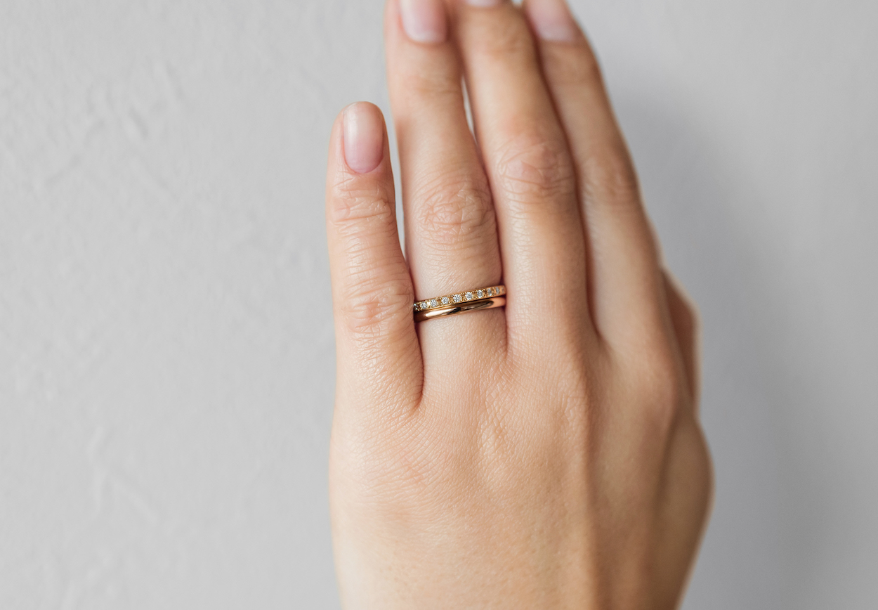 婚約指輪×結婚指輪 重ねづけコレクション | 手作り結婚指輪・婚約指輪の鎌倉彫金工房