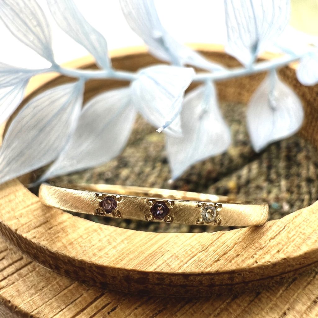 先輩作品集（平打(1.5mm) | 手作り結婚指輪・婚約指輪の鎌倉彫金工房）