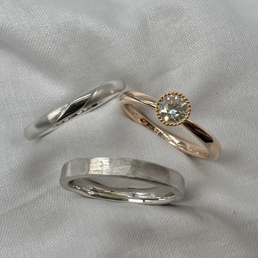 甲丸(2.0mm)・つちめ(2.5mm)・甲丸(2.0mm)