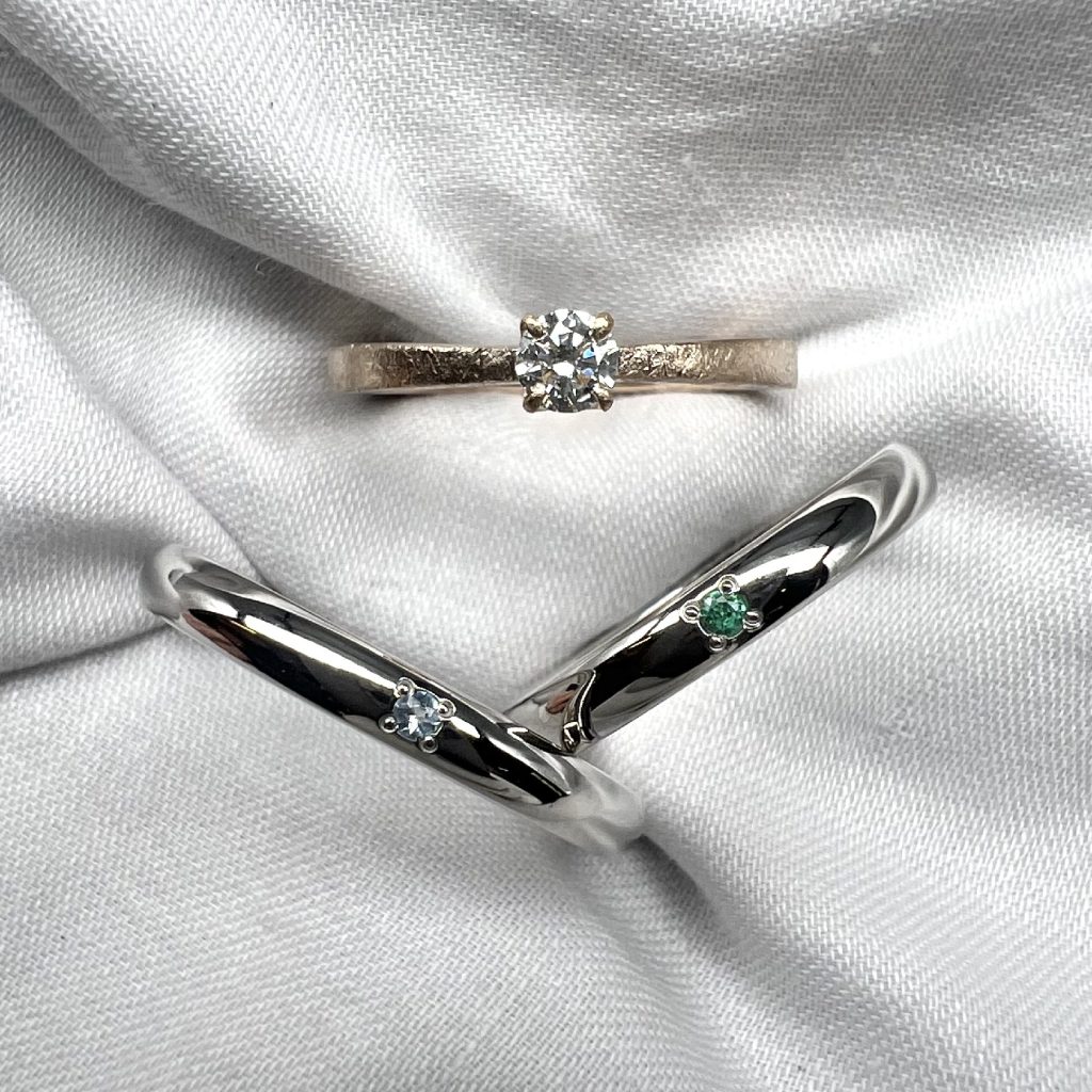 平打(2.0mm)・甲丸(2.5mm)・甲丸(2.5mm)